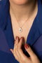 Heliophilia Silver Collar KL - 0771 en Plata de Ley 925 con detalles en Oro Rosa, Azul y Plata